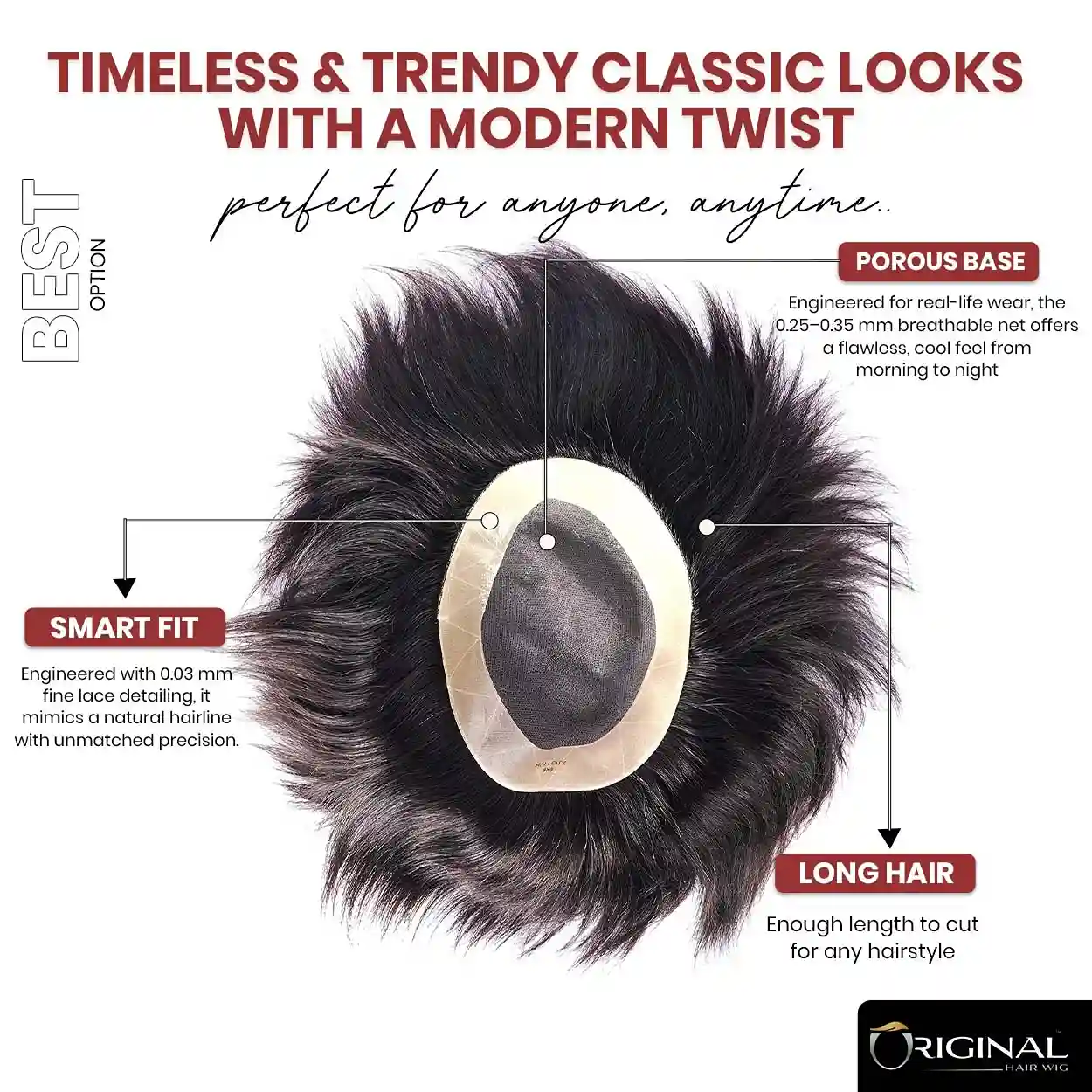 Hair City Hair Patch Life 10 to 12 Months with Proper Care